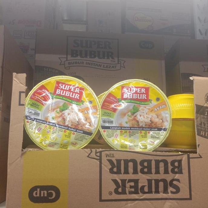 Super Bubur Ayam Cup 64 Gr ( Dus ) isi 24 Pcs