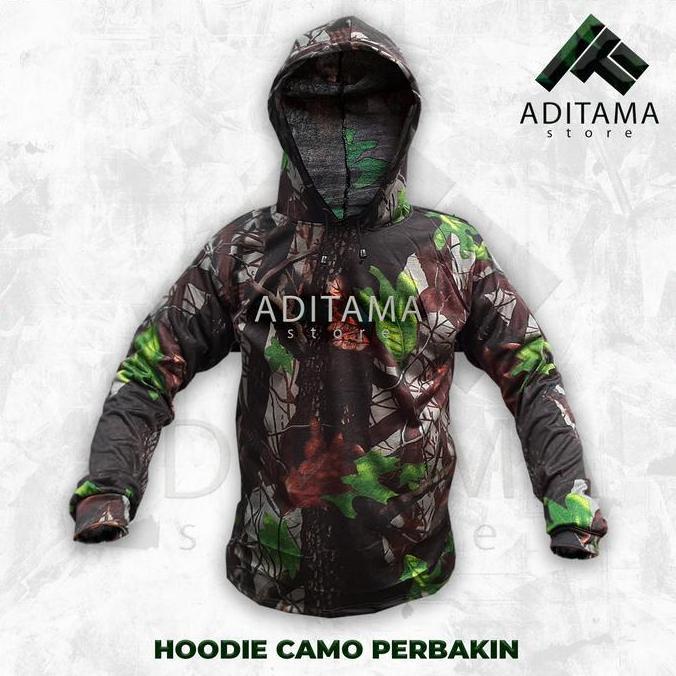 Super Murah, Satu Set Baju Kaos Hoodie Celana Pdl Camo Perbakin Berburu Hunting