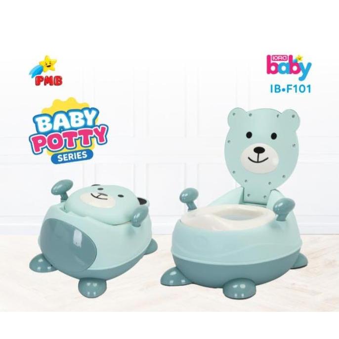 IORA BABY IBF101 PMBTOYS BABY POTTY KARAKTER TOILET TRAINING ANAK PISPOT ANAK PORTABLE
