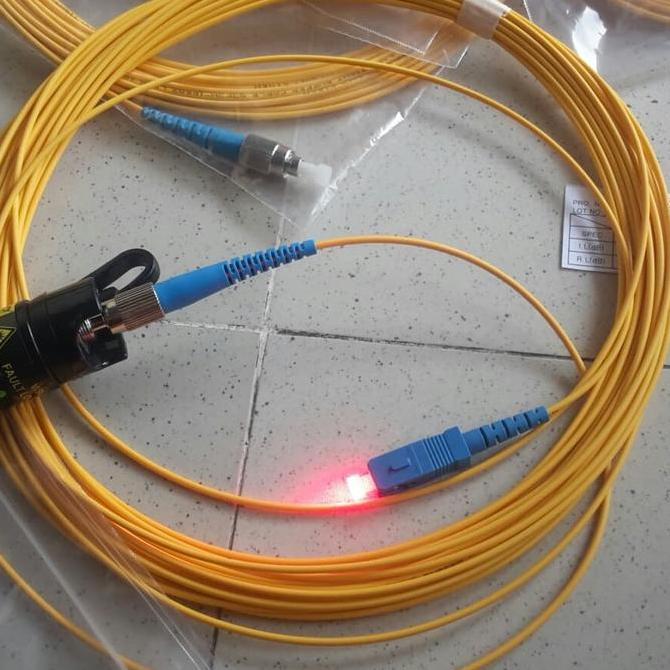 Promo Patchcore patchcord SC FC 10 mtr UPC SM no brand fiber optic Diskon