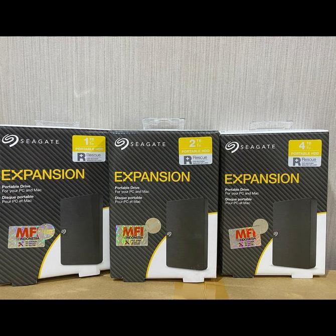 Seagate Expansion Hardisk Eksternal 4TB - Hitam