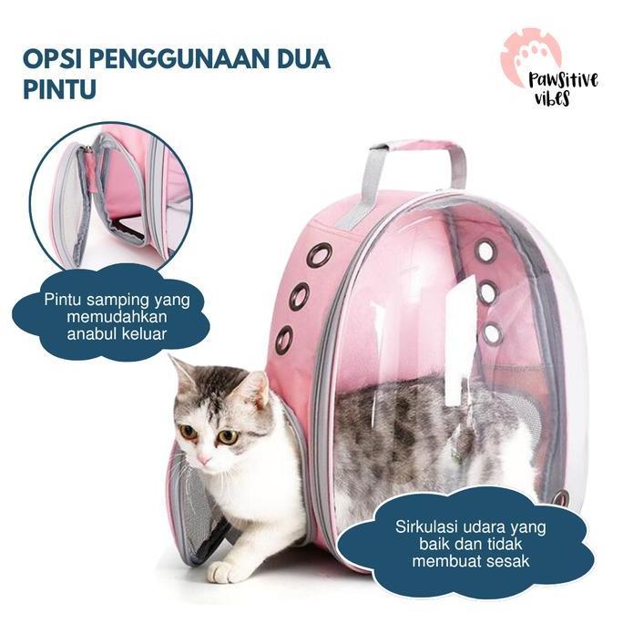 Enixc- Tas Astronot Xtra Jaring |Tas Astronot Kucing Anjing | Pet Cargo Murah