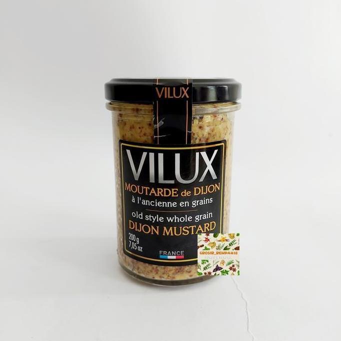 Vilux dijon mustard paste grainy 200gram / mustard paste