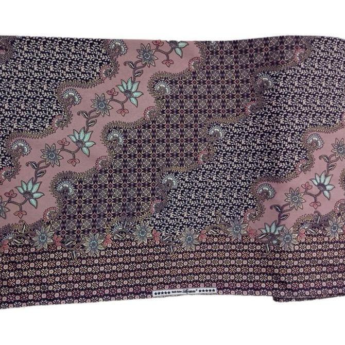 Newgir- Bahan Batik Semi Sutra Silk Untuk Kemeja Pria Rok Dress Kain Batik Sutra Silk Untuk Seragam 