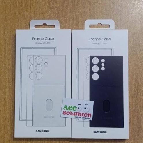 BEBAS ONGKIR - Samsung Silicone Frame Case Galaxy S23Ultra S23 Ultra Original Case