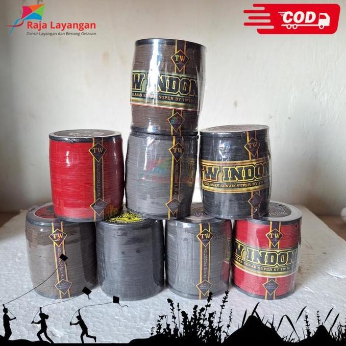 Grosir Raja Layangan - Benang Gelasan Molor Black Label / The Joker / Black Cat / Tengkorak / Cobra