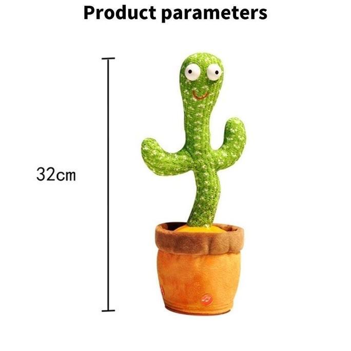 Tahan Lama  Nodia Toys Mainan Berbicara / Kaktus Bicara Dan Goyang / Mainan Boneka Kaktus Bergoyang 