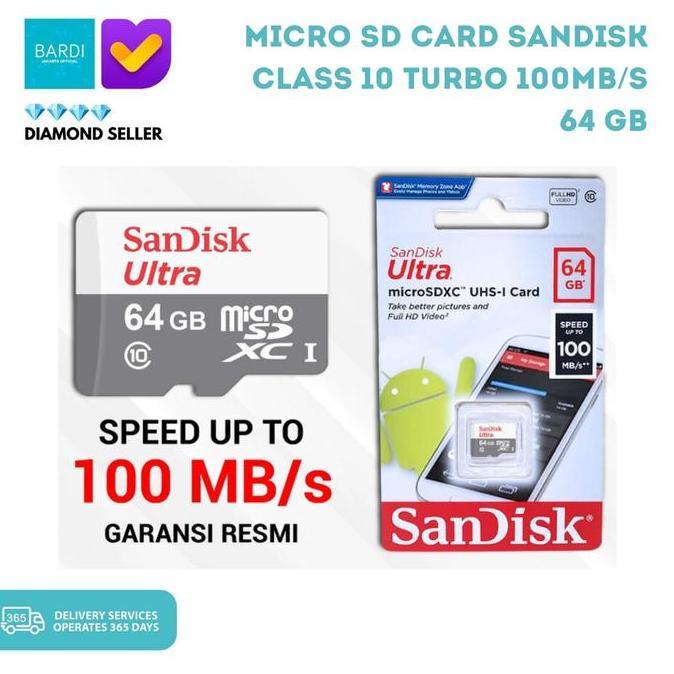 Sandisk Memory Card MicroSD 64 GB MIcro SD Ultra Class 10 64 GB