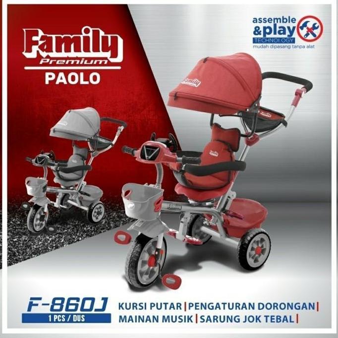Sepeda roda tiga Family Paolo F860J