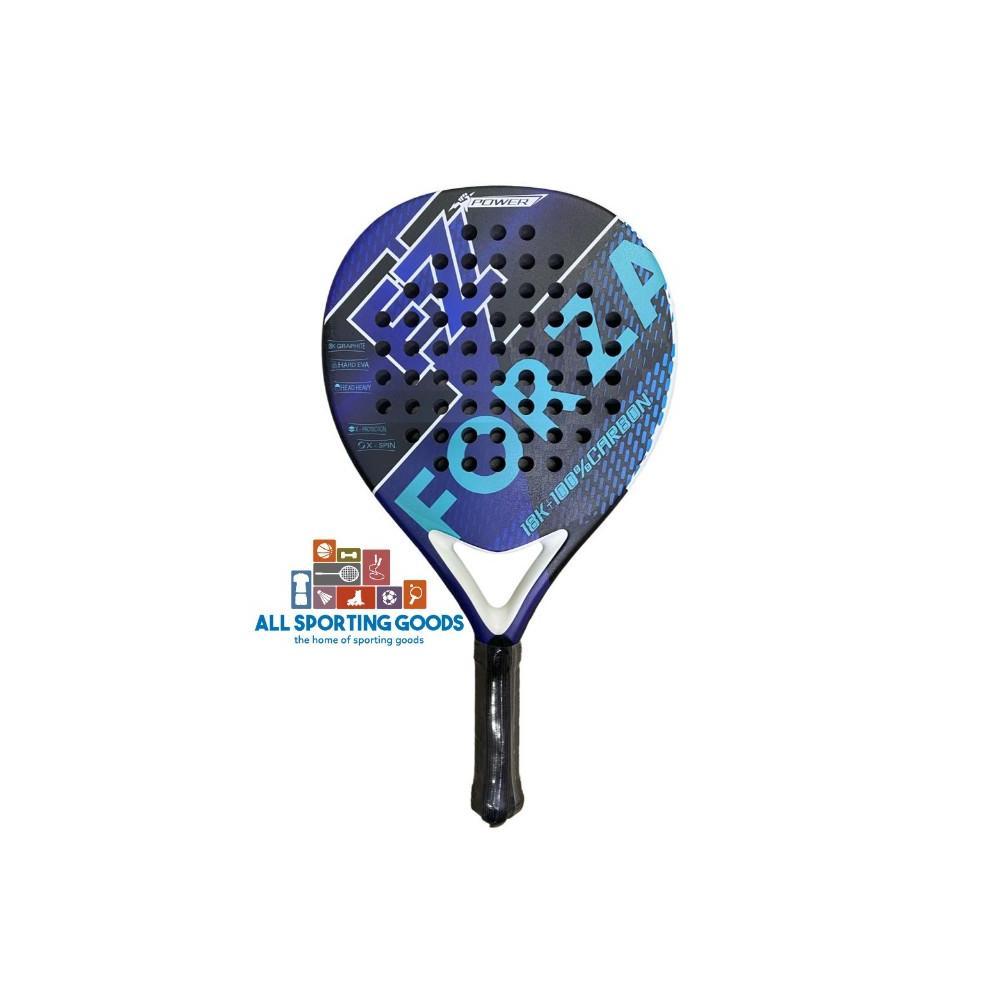 Raket Padel FZ Forza Power 18K 100% Carbon Biru