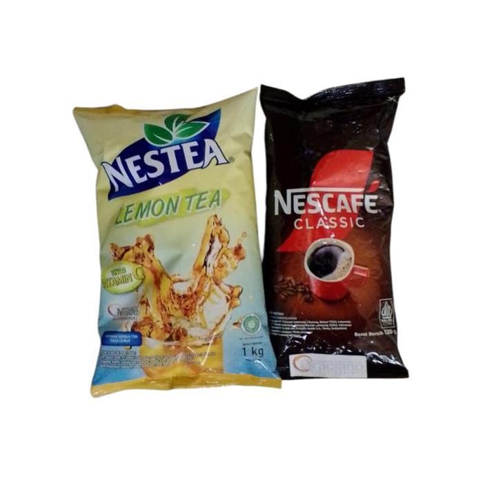 Paket Nestea Lemon Tea 1kg + Nescafe Classic 120gr