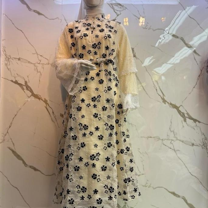 Sale Gamis Amora Bordir Mewah Elegan