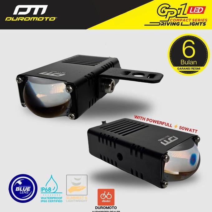 Promo Duromoto GP1 GP 1 Lampu Mini Foglamp LED Motor Adventure Blue Lens Diskon