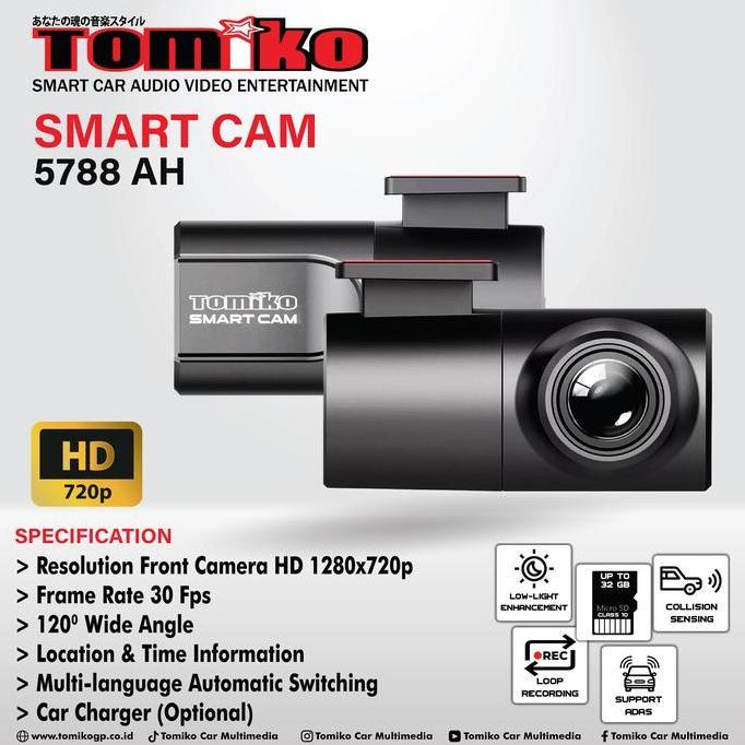Promo Tomiko 5788 AH Smart Cam DVR / Dashcam Mobil Universal hanya untuk Head Unit Android Diskon