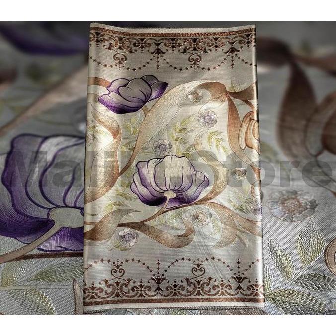 Xyxy- Taplak Meja Ruang Tamu 50X110 Cm Sultan Mewah Dekorasi Taplak Meja
