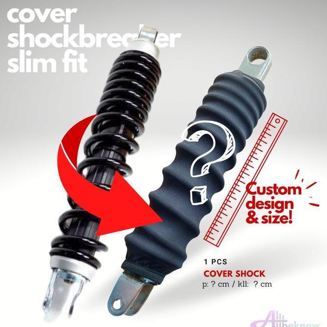 Promo Cover Shockbreaker Slimfit CUSTOM - Cover Shockbreaker Belakang Motor Diskon