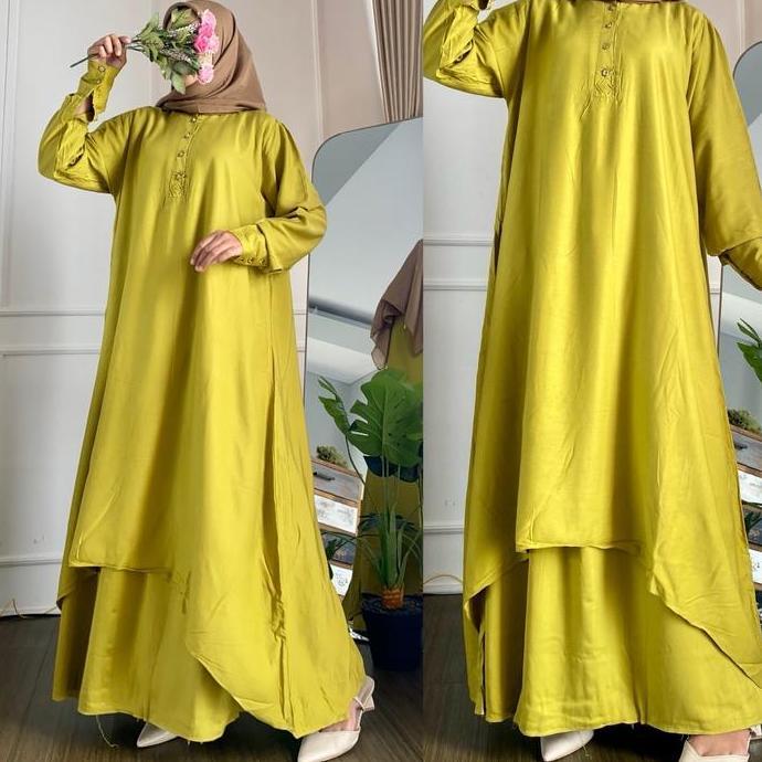 Newrelig- Kamima Set Tunik Rayon Twill Plus Rok By Kirania
