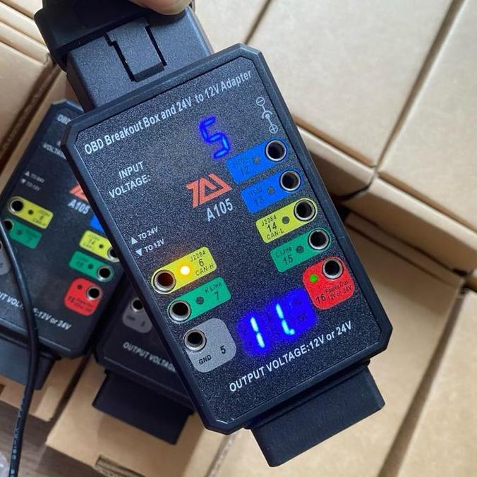 KONVERTER SCANNER MOBIL OBD2 12V KE 24V DIGITAL TERBARU ORIGINAL DAN TERPERCAYA