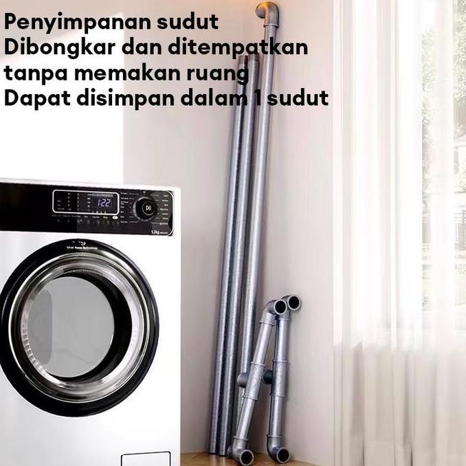 Kafegonzel - Sp Jemuran Baju Besi Stainless 2Cm Jemuran Baju Outdoor Jemuran Gantungan Baju Besi Pan