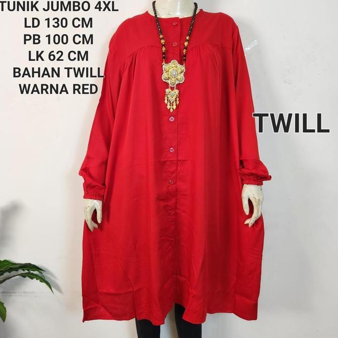 Ready Tunik Jumbo Ld 130 Model Polos Kekinian