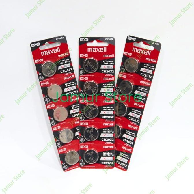 Promo Baterai Kancing Maxell Cr-2032 Lithium Maxell Cr2032  Batre Cod