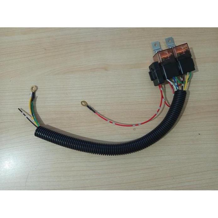 Socket kabel Relay fuse set Holder soket Gandeng + Kabel Bintik Relay Lampu Utama klakson lampu vari