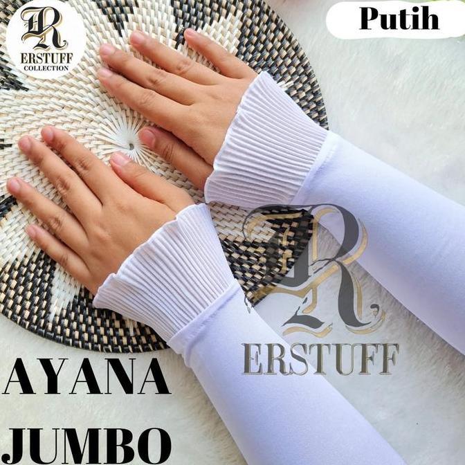 Ready JUMBO BIG SIZE HANDSOCK AYANA QUEEN RUFFLE / MANSET JUMBO BIG SIZE RENDA PLISKET SENADA / MANS