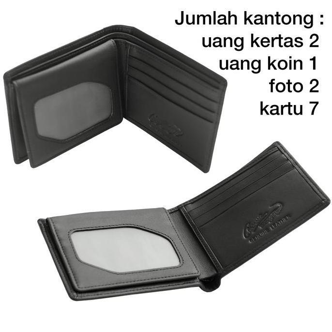 Tampilgayar- Crocodile 885By Dompet Pria Men Wallet Leather Kulit Original - Hitam