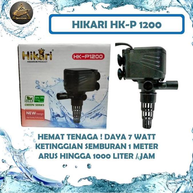 Fishtoday- Promo Termurah Pompa Air Aquarium Kiyosaki 1200 Naik 1 Meter 1000 Liter Filter Aquarium K