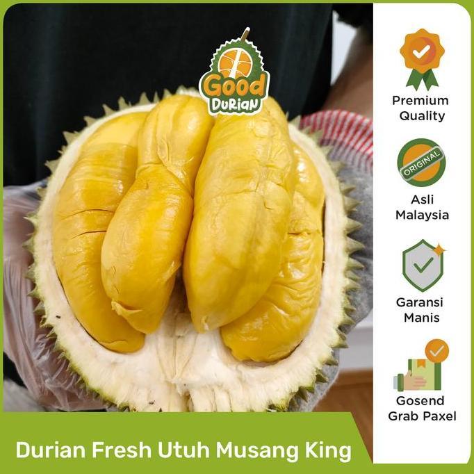 NEW DURIAN MUSANG KING FRESH UTUH ASLI MALAYSIA - MUSANGKING FRESH UTUH BEST