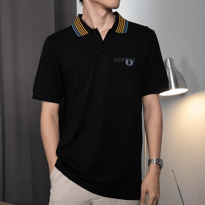FRED PERRY Striped Collar Polo T-shirt