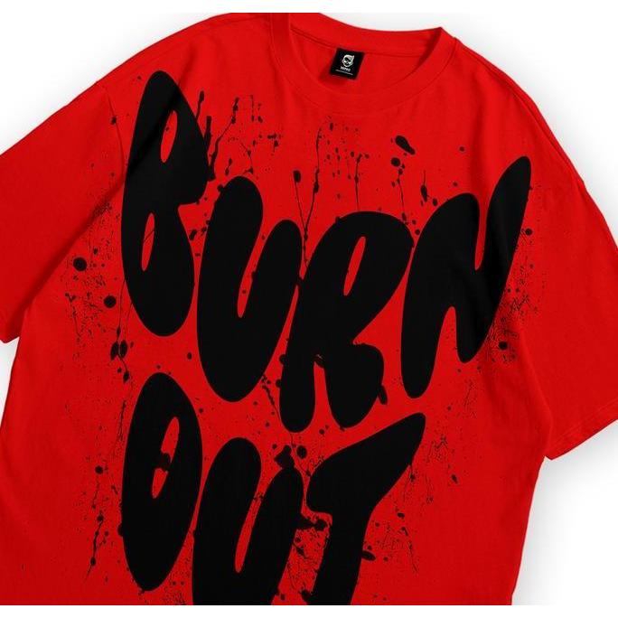 KAOS Oversize Zephyrs Burn Out Red Heavy Cotton Unisex