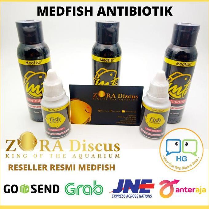 Reseller Resmi Obat Ikan MEDFISH Antibiotik Antibiotik Ikan Per Botol