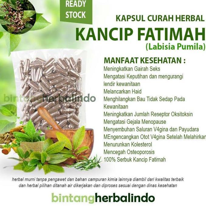 Cleaanea- Kacip Fatimah 100 Kapsul Curah Herbal Kewanitaan Libido Menopause Haid