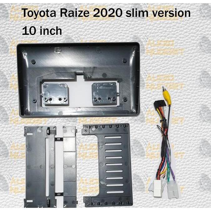 Frame Head Unit Android Toyota Raize 2020 Slim Version 10 Inch + Soket Terbaik