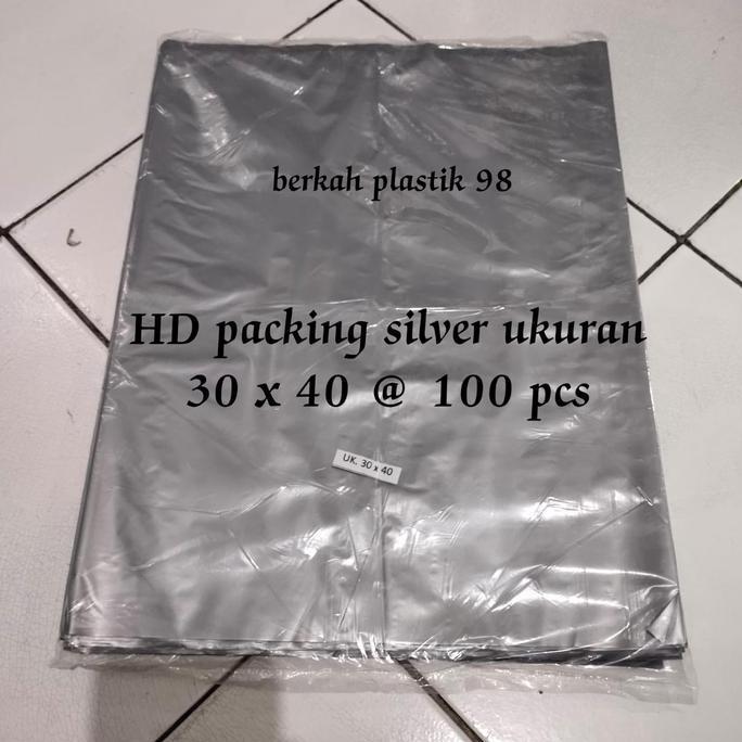 TERBARU Plastik packing silver uk 30x40/HD packing/kantong bungkus paket