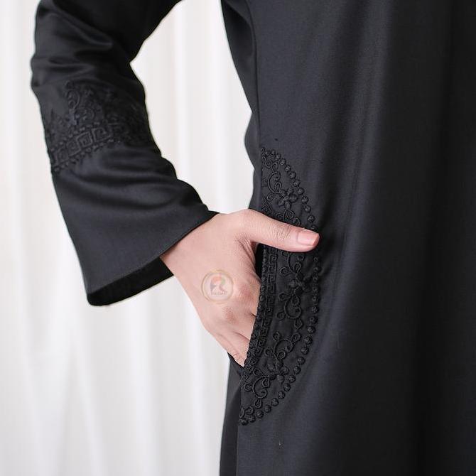 Gamis Putih Bordir Bahan Katun Twil / Baju Gamis Putih Putih Cantik