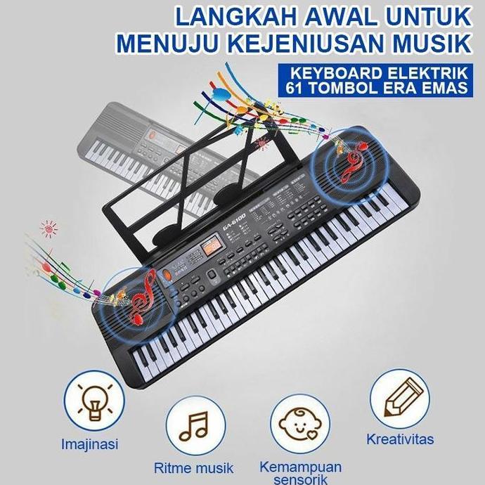 Benston Music- Piano Elektronik Untuk Anak-anak, Piano Elektronik Untuk Pemula, Piano Elektronik 61 