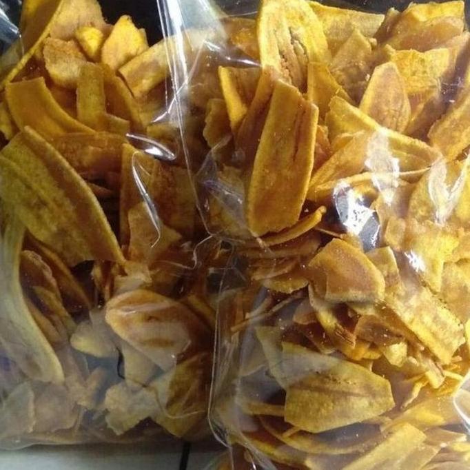 KERIPIK PISANG GURIH ASIN RENYAH CEMILAN KILOAN 1 KG
