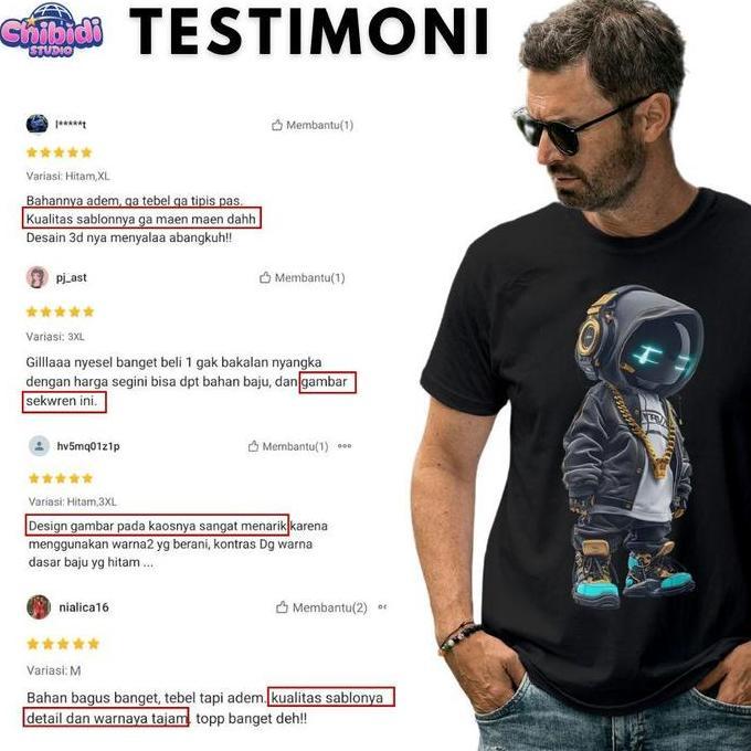 Chibidi Studio - Kaos Tshirt Galactic Overlord - DC0036