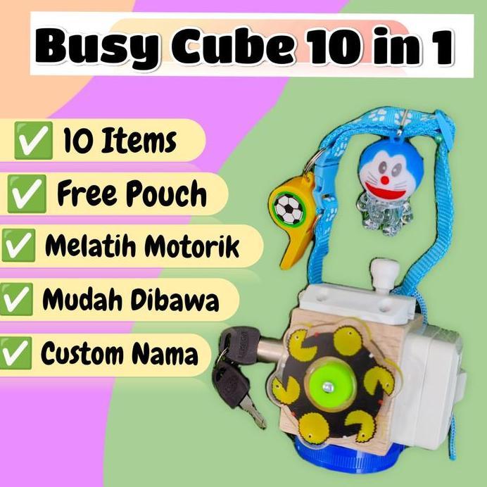 BUSY CUBE / BUSY BLOCK / MAINAN MOTORIK DAN EDUKASI / MONTESSORI PLAY
