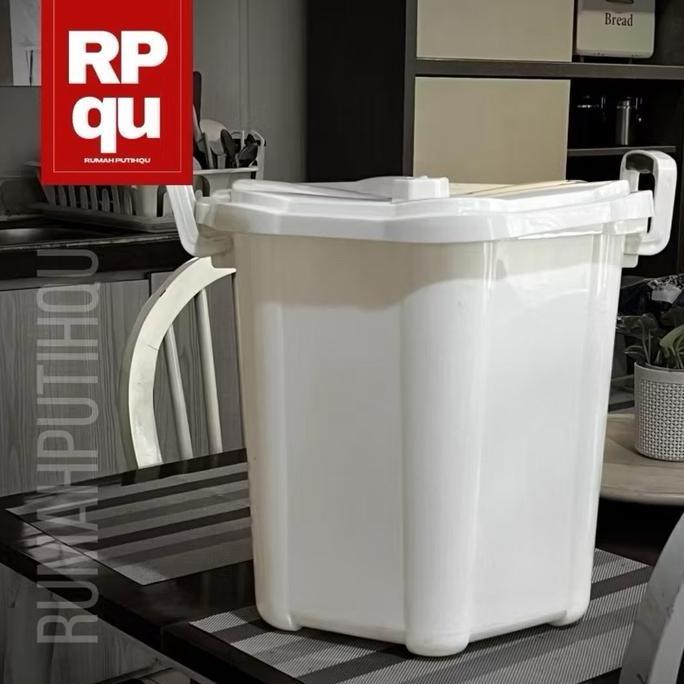 Ember Kamar Mandi 30L Warna Putih Estetik | Ember Plastik Tahan Lama dengan Desain Minimalis dan Ele