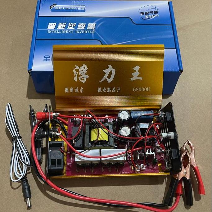 New Item, 68000W Dc12V Ultrasonik Inverter High Power Electric Wave Sine Wave Stunner Safe Inverter