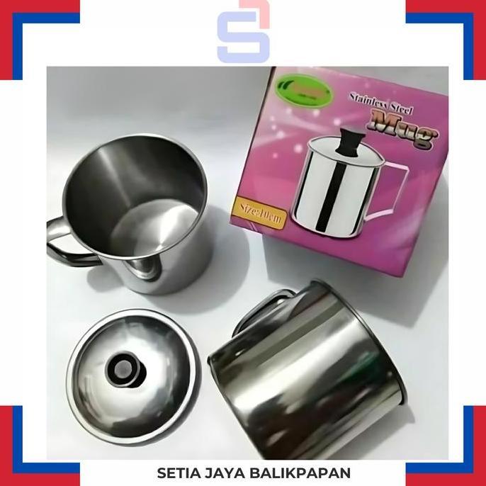 ,,,,,,,] Mug / Gelas Stainless Komodo 12 cm
