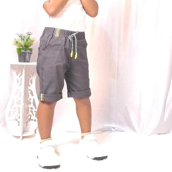 DS204 - Celana anak chino pendek lis pelangi/celana anak tanggung usia 3bln 6bln 1thn 2thn 3thn 4thn