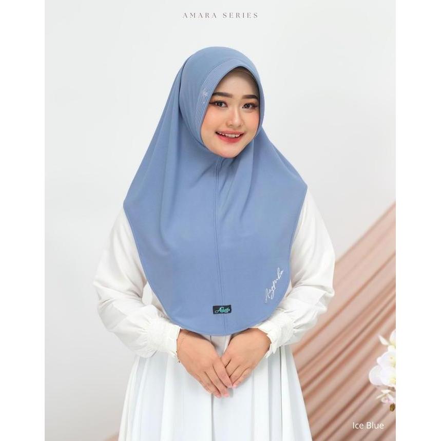 Thegirlrelig- Azamka - Bergo Asmara Series - Hijab Instan Oval Motif Bordir Exclusive - Jilbab Best 