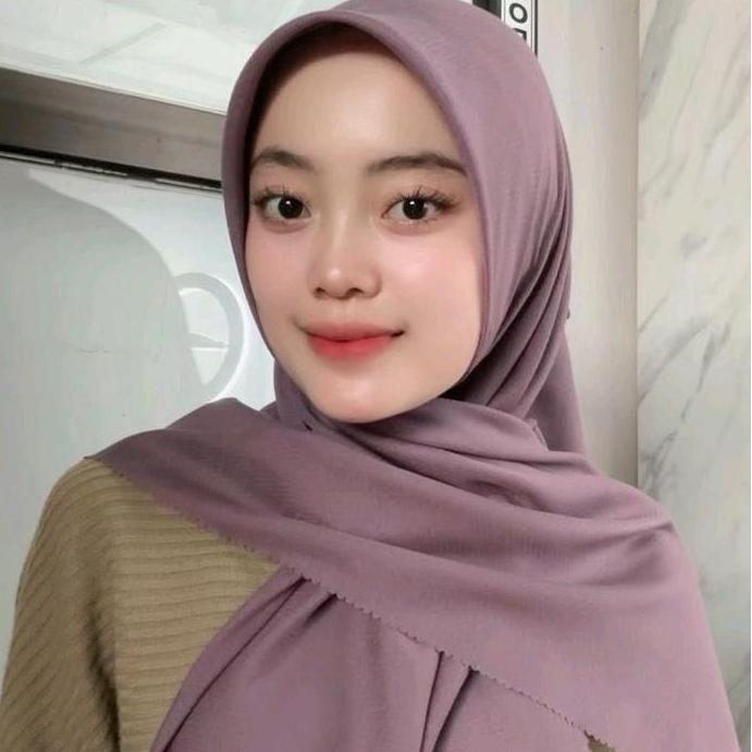 Thegirlrelig- Lasercut Jp/Journeyscarvers Polos/Journey Ori Hijab Segiempat Bahan Voal