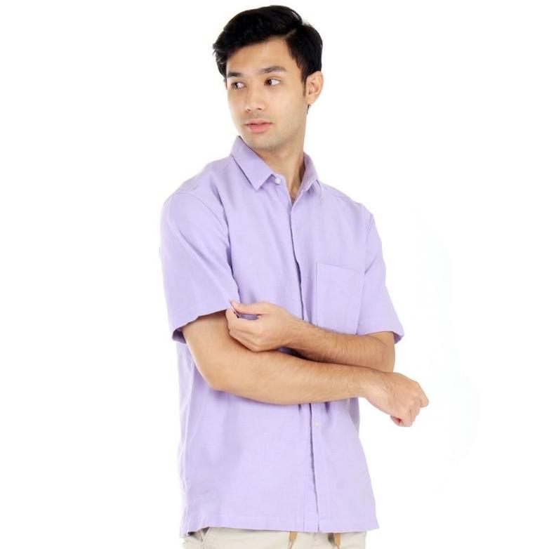 Terlaris Kemeja Pria Lilac Kemeja Wanita Lilac Kemeja Lavender Kemeja Polos Warna Lilac