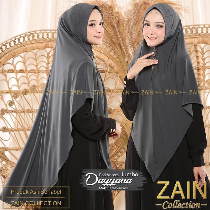 Thegirlrelig- Dayyana Jumbo Jilbab Jersey Jumbo Kerudung Anti Tembem  Bergo  Syari  Instan  Khimar P