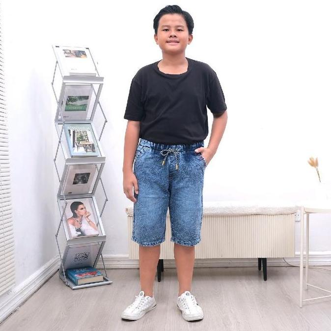 DB129 - Fashion celana jeans  pendek anak 3th-14th, short jeans pants junior celana anak tanggung je